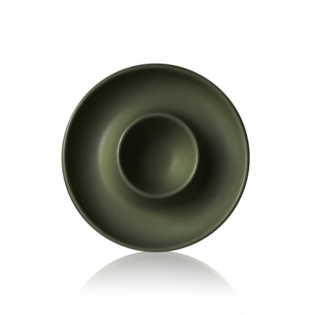 OUTO - Coquetier en grès kaki