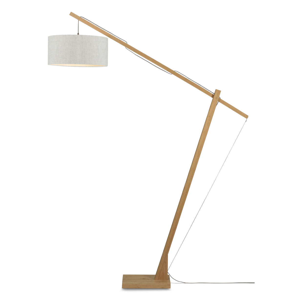 GOOD&MOJO vloerlamp Montblanc - bruin - Ø47cm