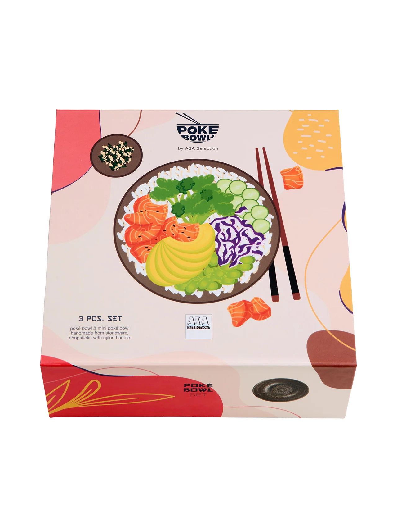 poké bowl set, mangosteen