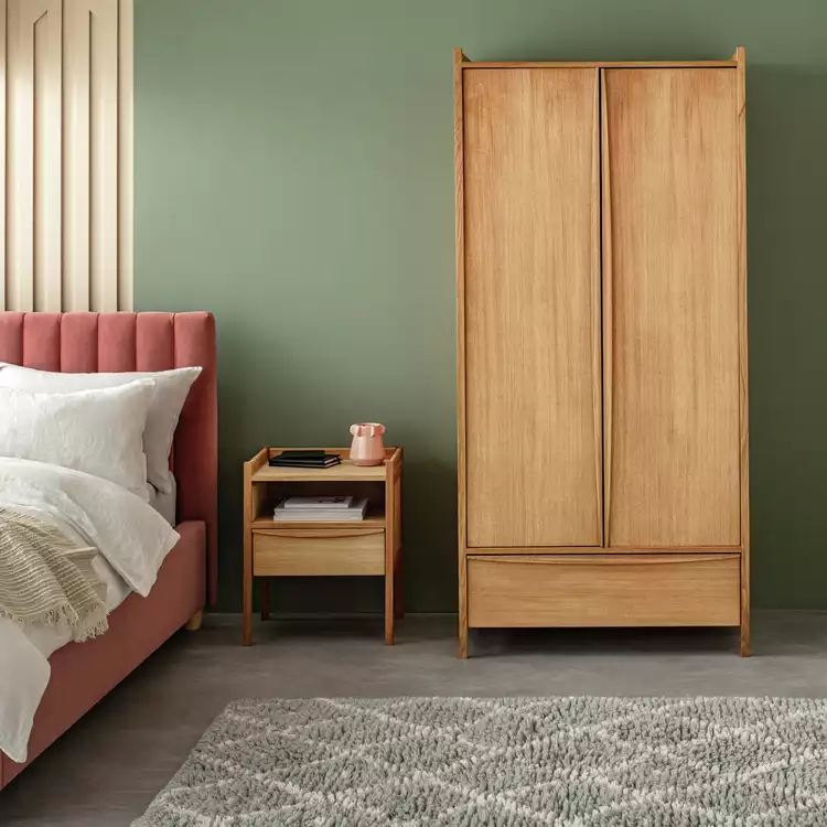 Habitat Derwent 3 Piece 2 Door Wardrobe Set - Oak