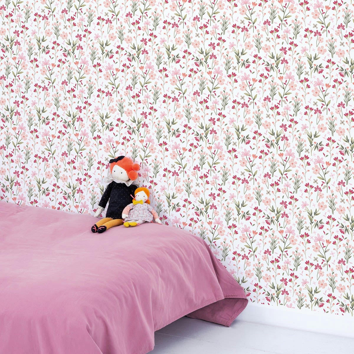 MAGENTA - Papier peint spring blanc