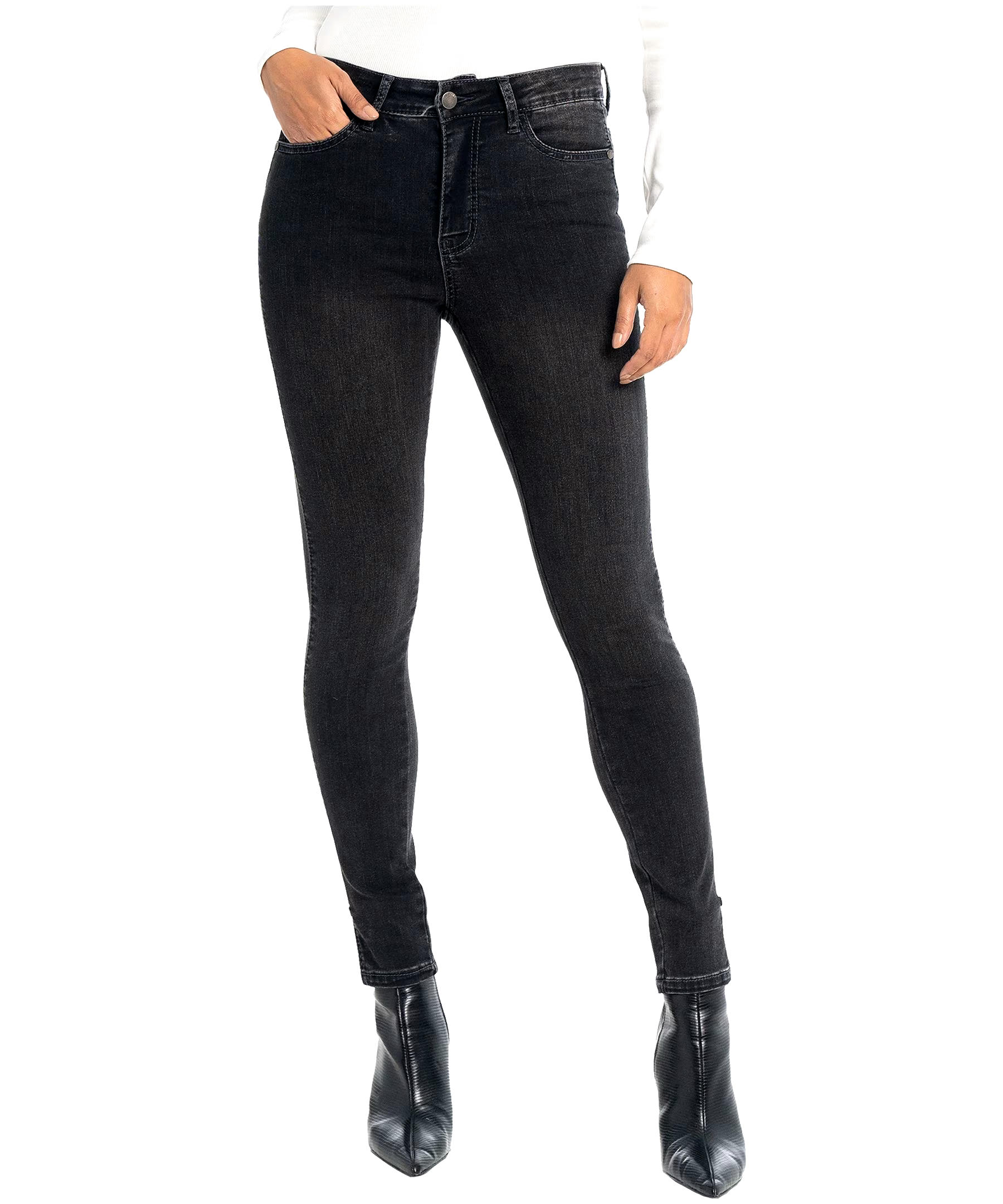 Lois Women's Erica Mid-Rise Straight Leg Jeans