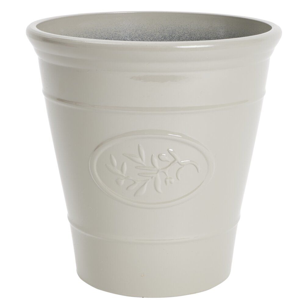 Cache pot provence plastique beige Ø17xH17cm