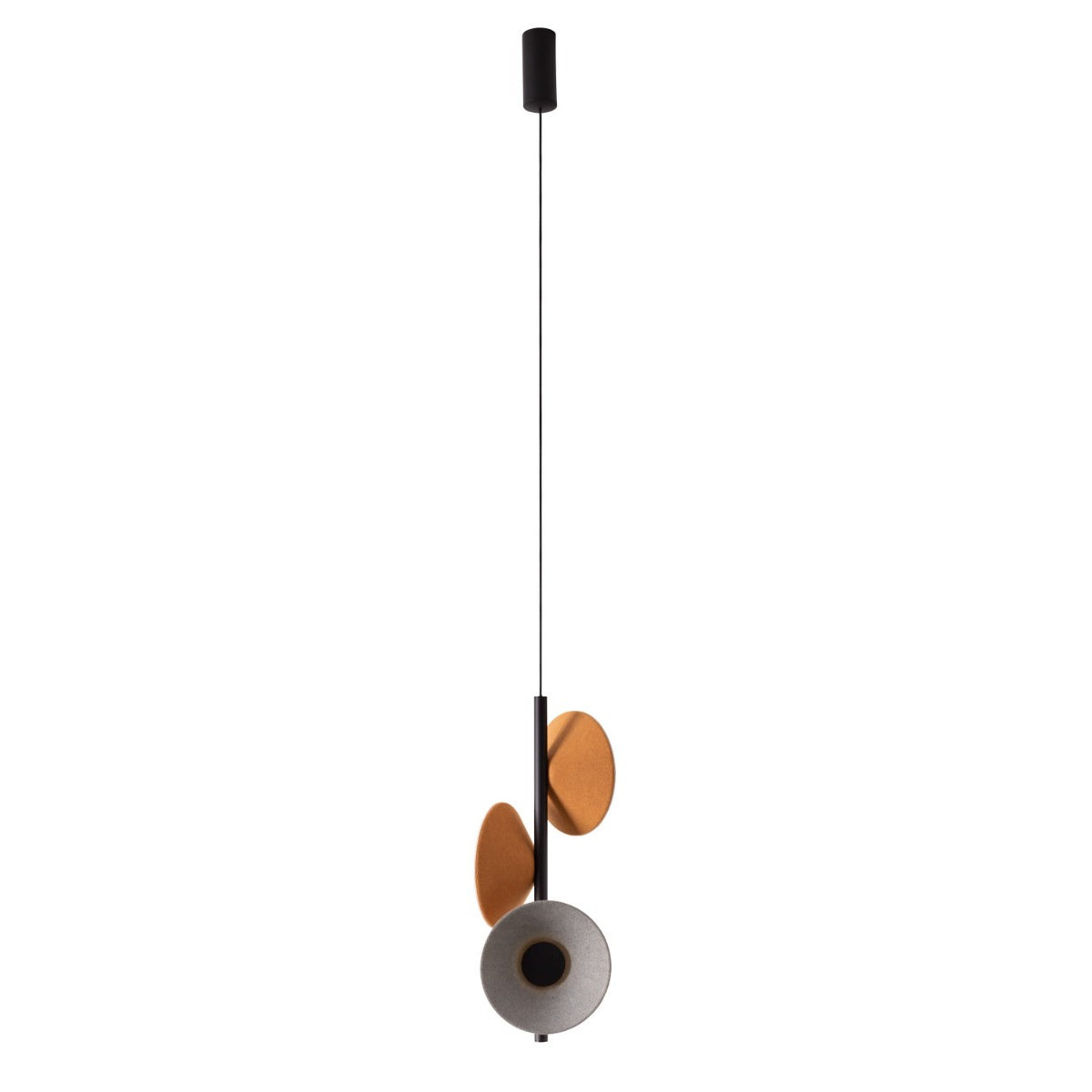 Lampa wisząca MAX żółto-szara LED 3x8W Ciepła biel 320lm Maxlight