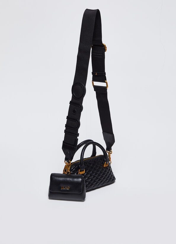 Borsa piccola glossy matelass&eacute;