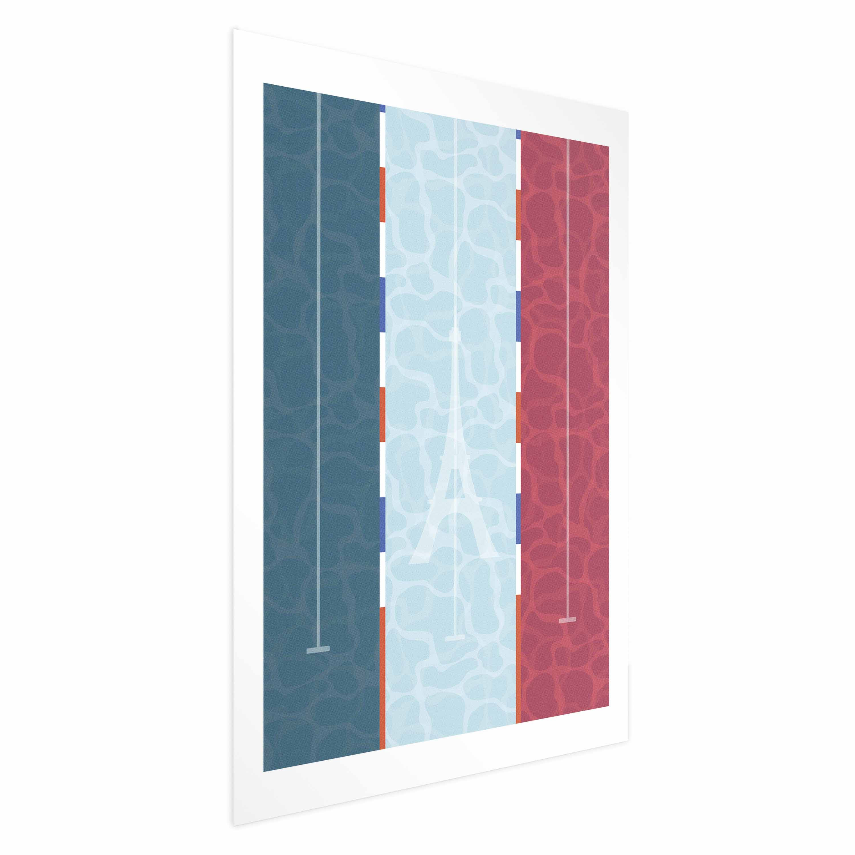 Plakat Francuski basen 21x30 cm