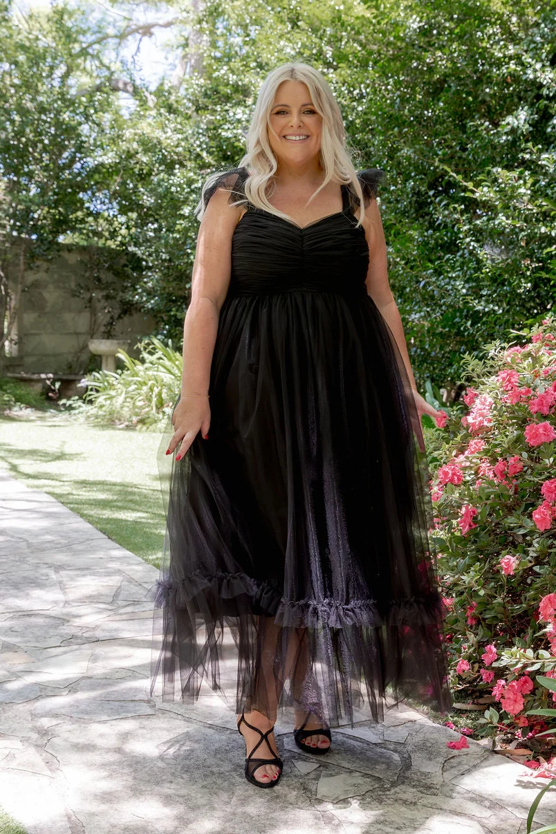 Princess Maxi Dress in Black