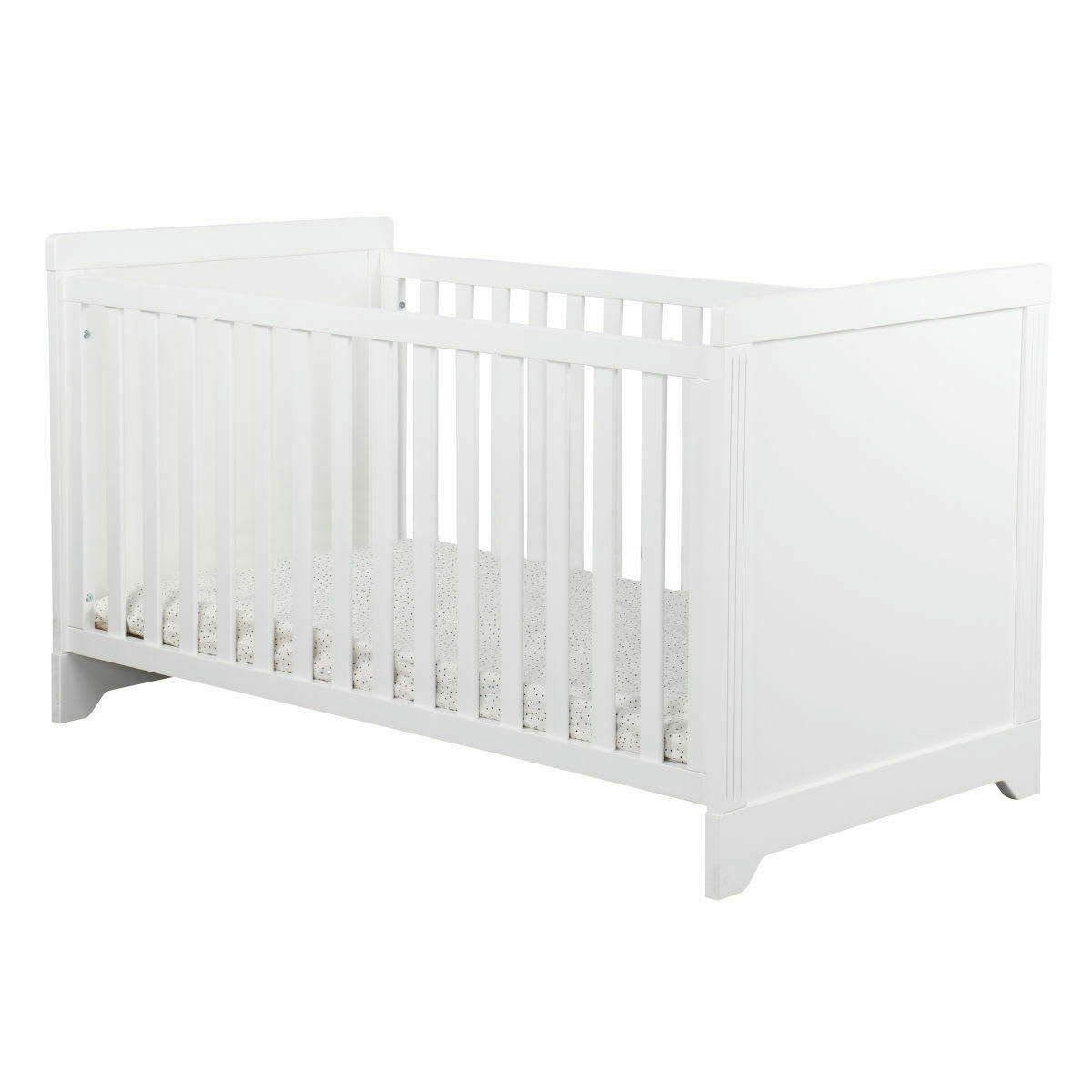 MONA - Chambre complète bébé 70x140 cm bois massif blanc