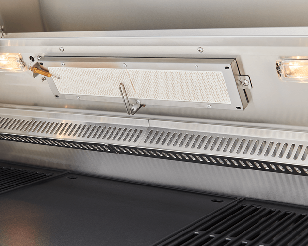 BeefEater 7000 Premium 5 Burner Flame Failure BBQ on Side Burner Cart