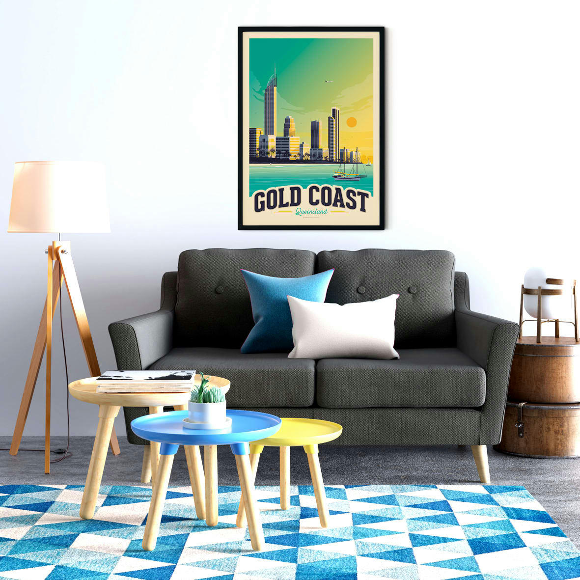 - Affiche Gold Coast  50x70 cm