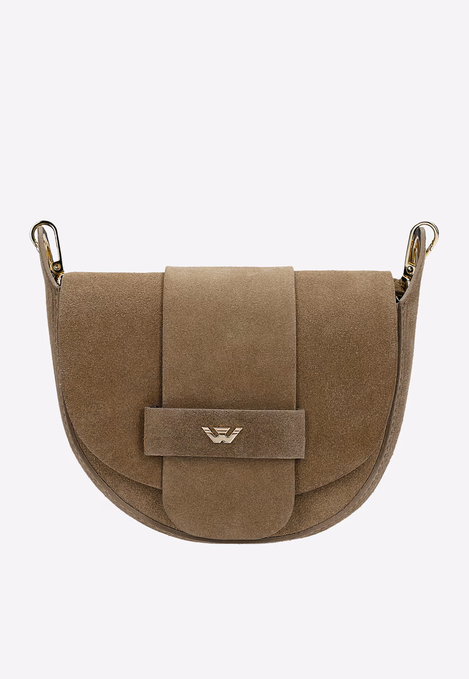 Ciemnobeżowa torebka damska crossbody