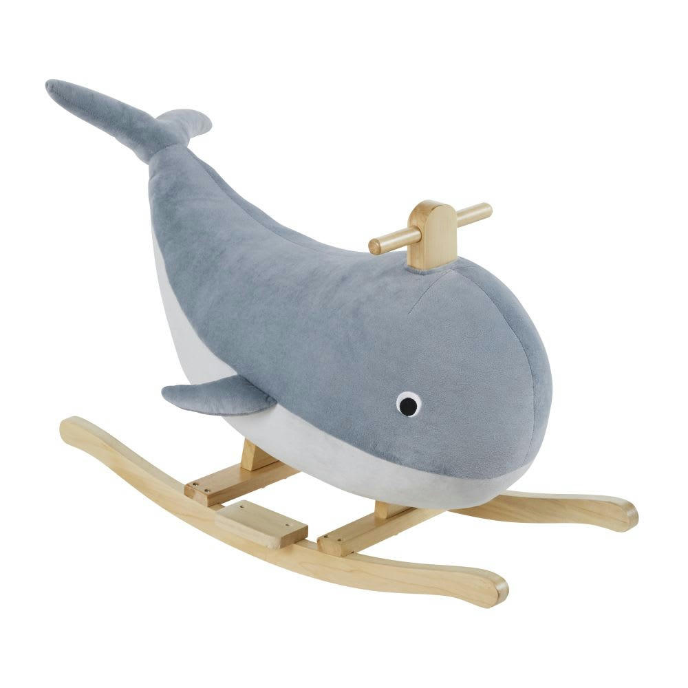 HELENE - Baleine à bascule bleu clair