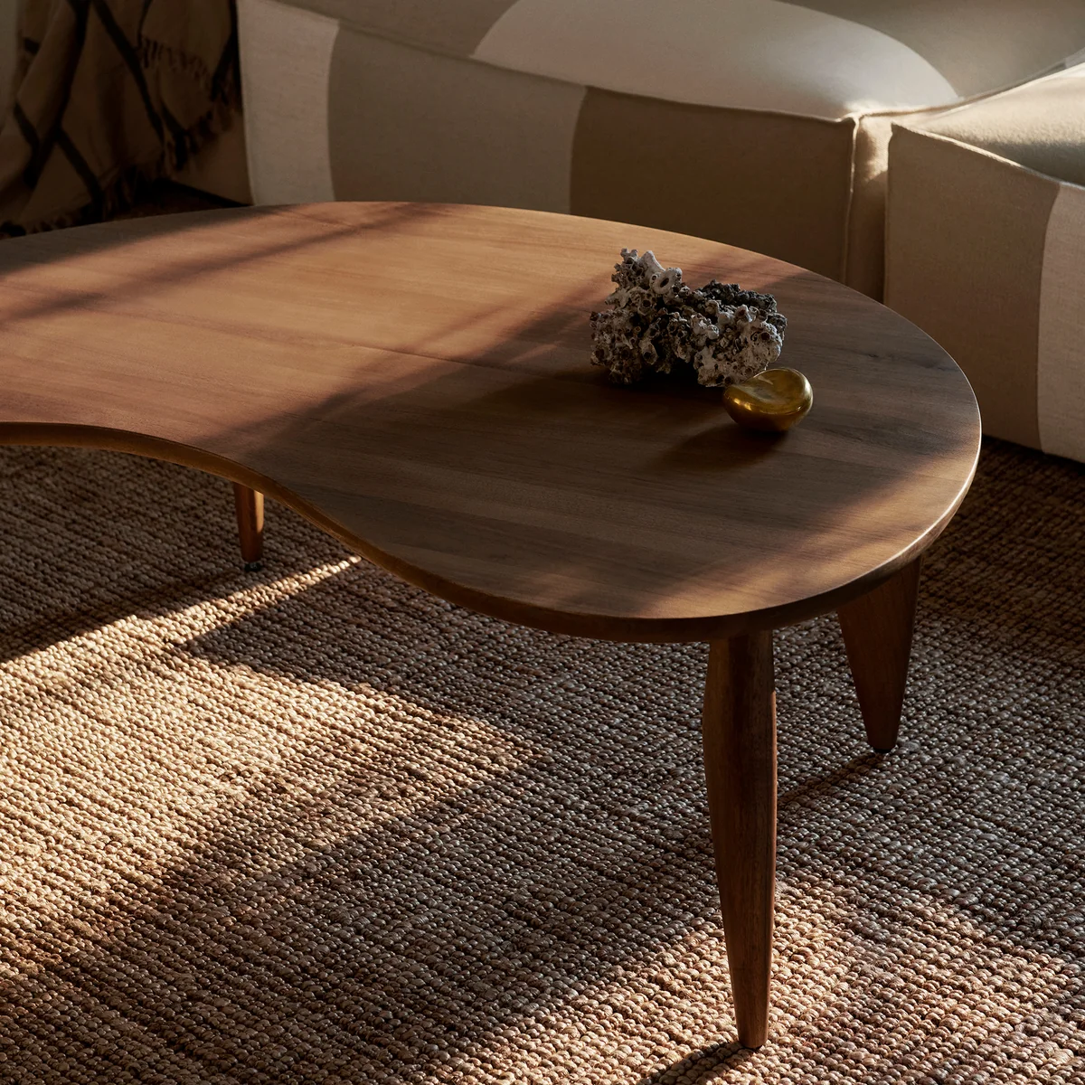 Ferm Living - Feve Coffee Table 120 x 60 cm, Walnuss