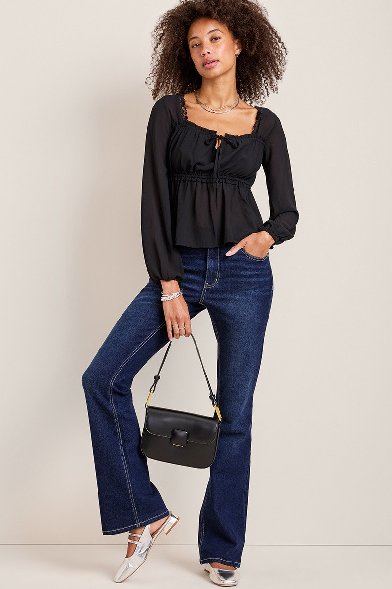 Sherry Front Tie Blouse