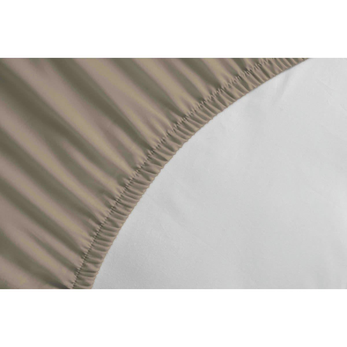 - Drap Housse bonnet 25cm coton beige 90x190 cm