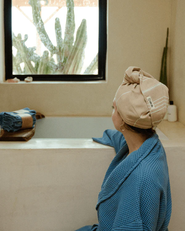 Classic Hair Towel - Sand