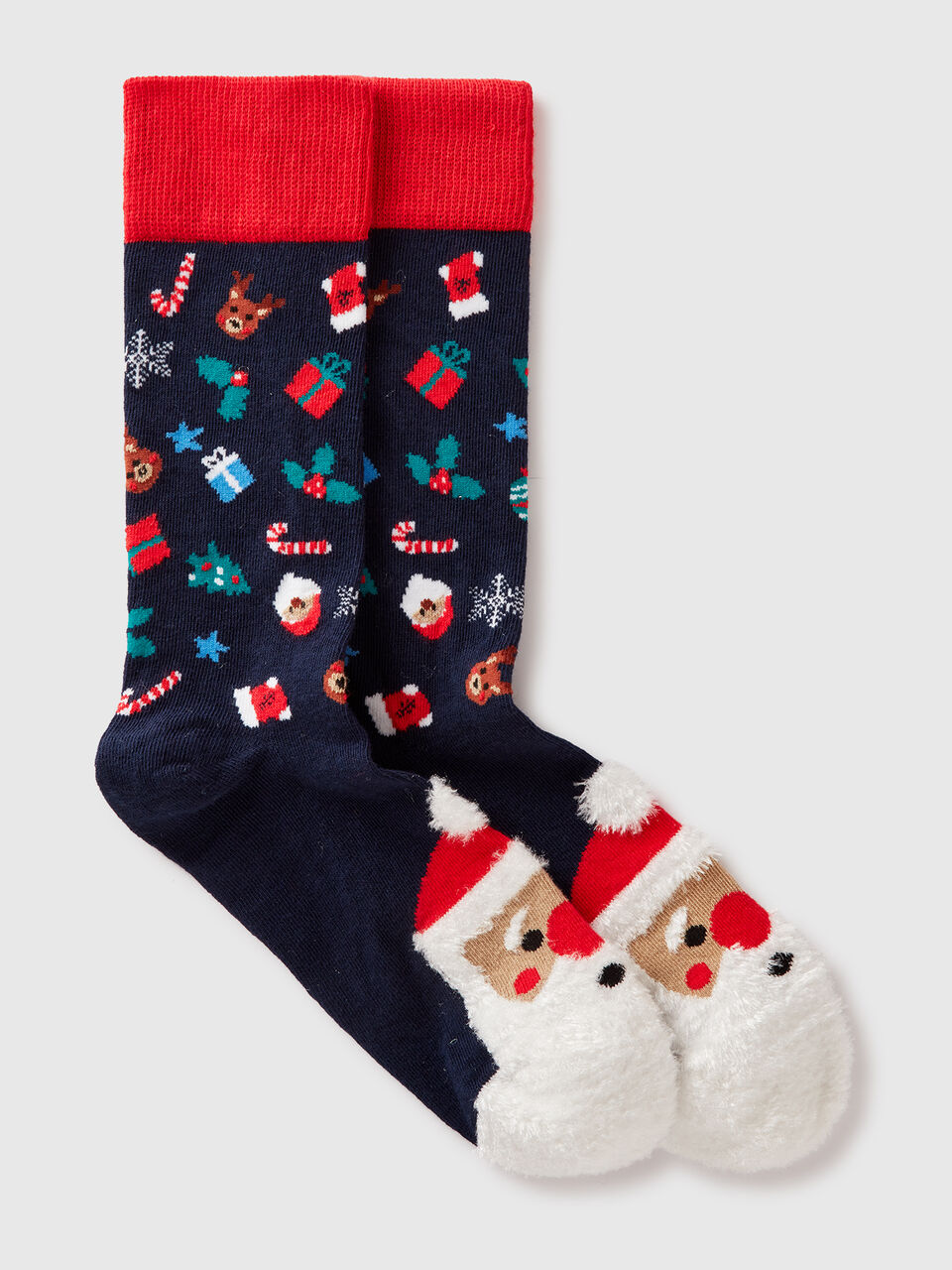 Socks with Christmas inlay