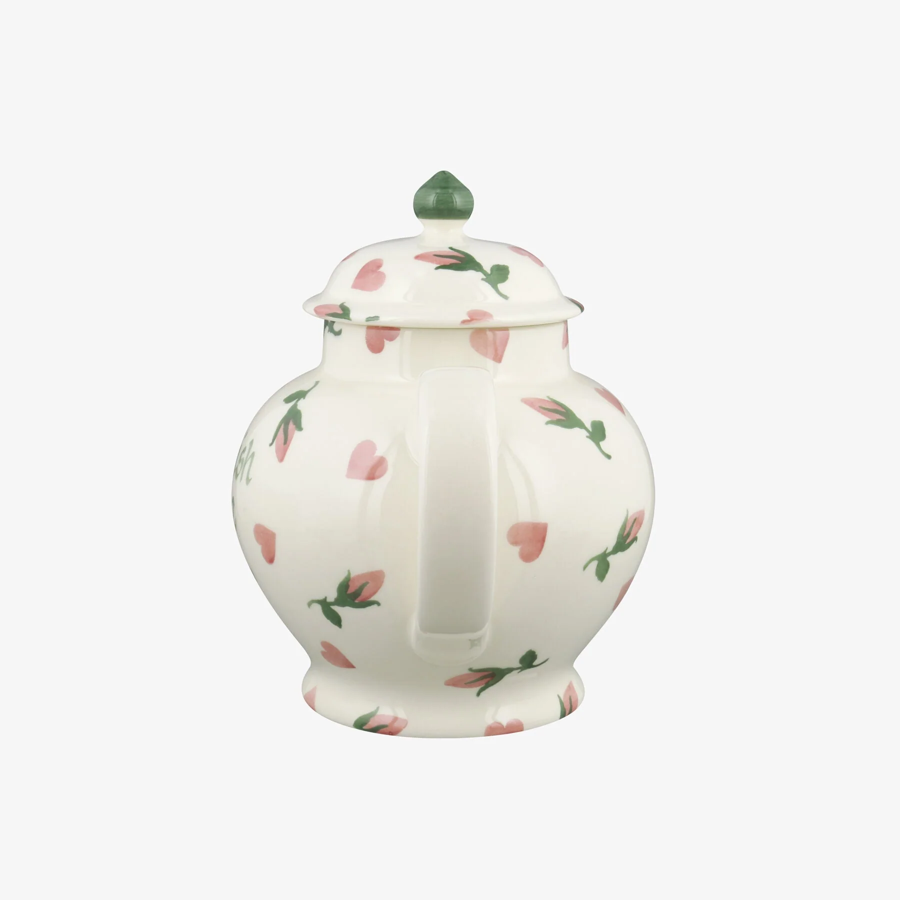 Personalised Little Rose Bud 4 Mug Teapot