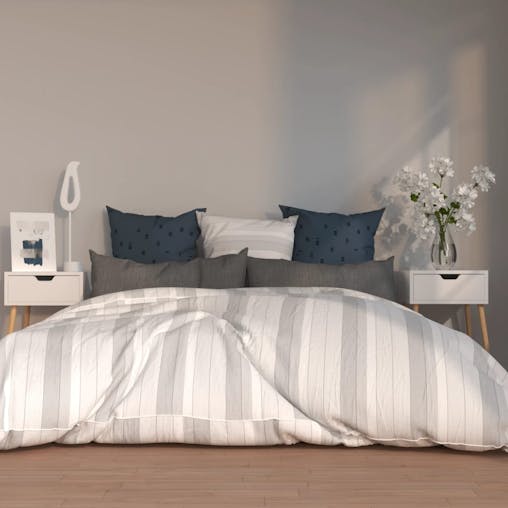 NNEVL Bedside Cabinets 2 pcs White 40x40x56 cm Chipboard