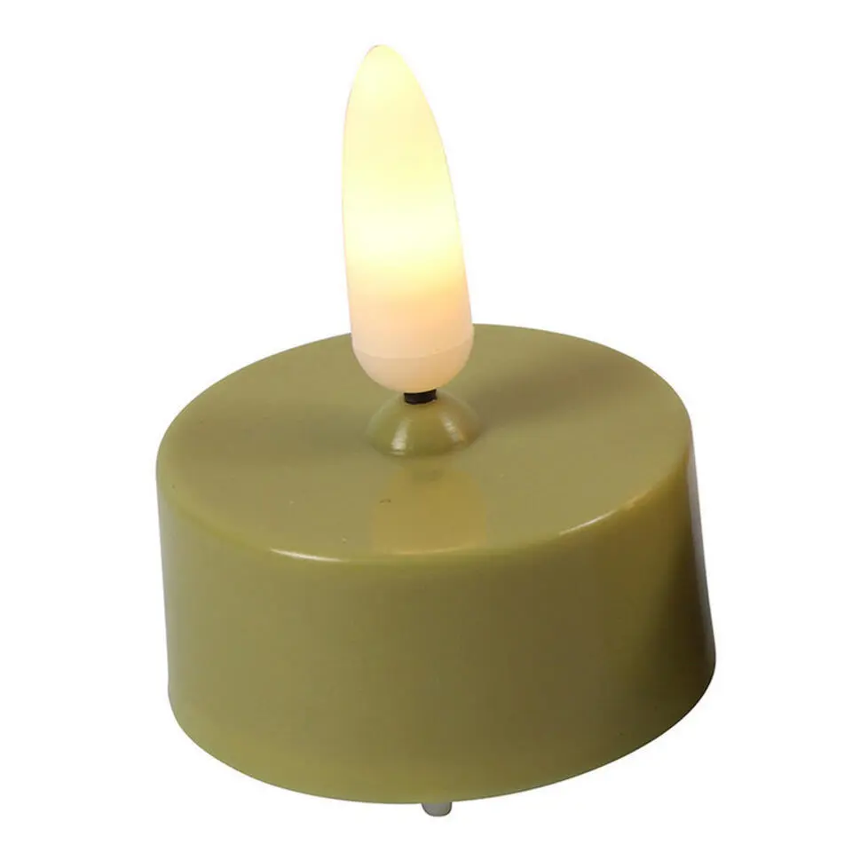 Countryfield LED waxinelichtjes - 2x - goud - warm wit