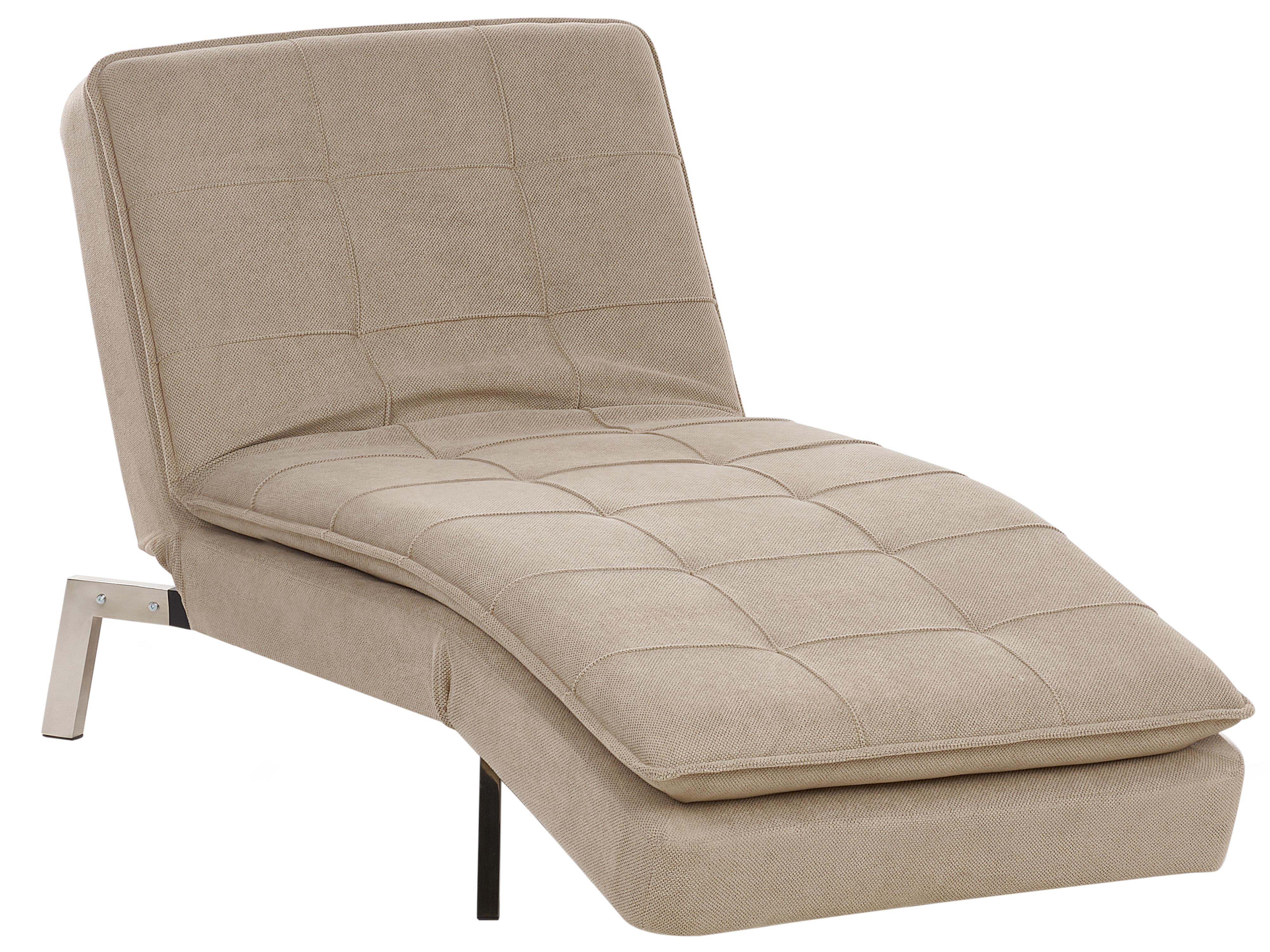 Chaise Longue LOIRET Fabric Beige