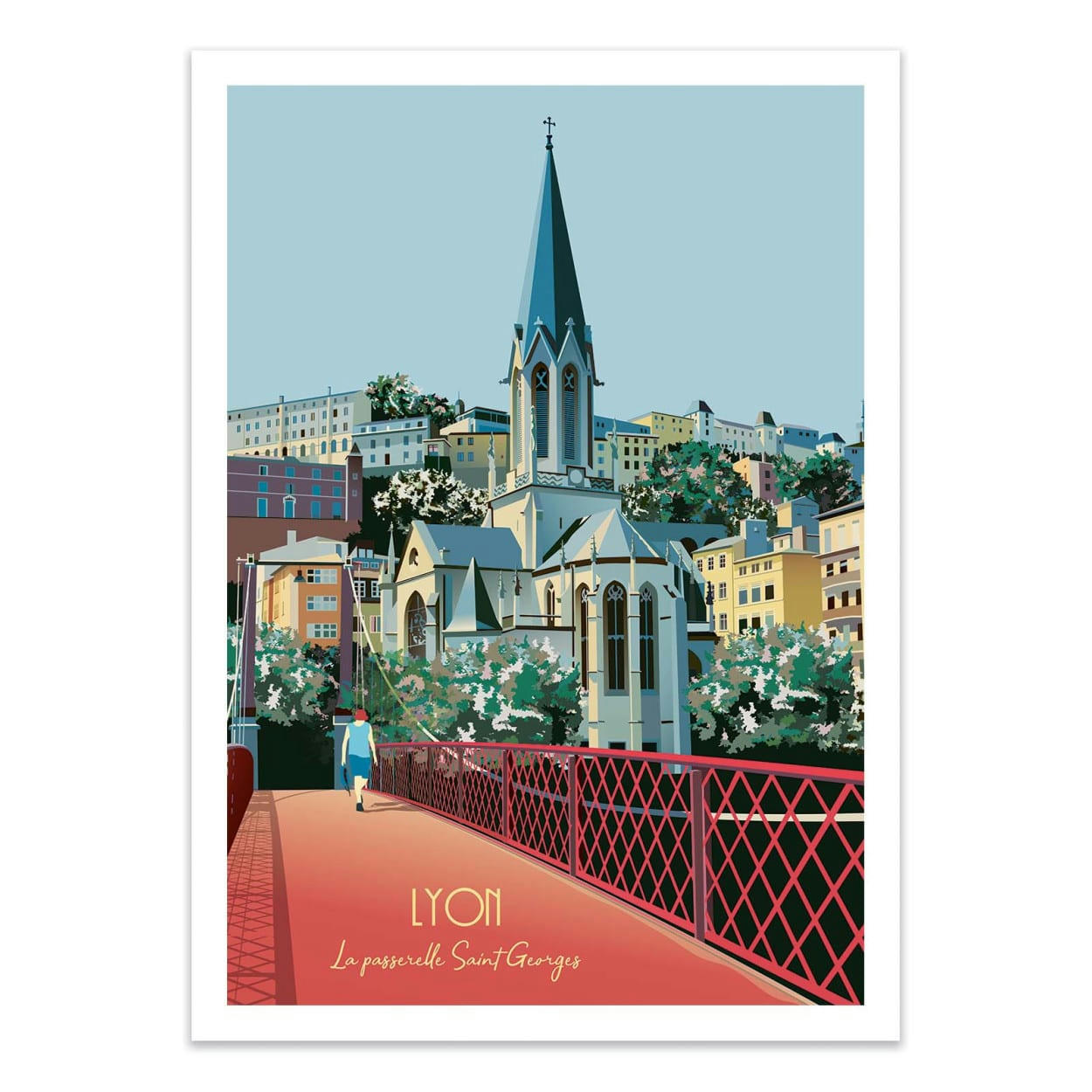 ARTMORIC - LYON - ARTMORIC - Affiche d'art 50 x 70 cm