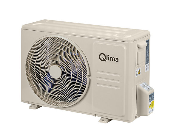 Lot pompe à chaleur air/air Qlima SC 5426 - Unité extérieure prêt à poser   Unité intérieure prêt à poser   Tuyau de gaz pour climatiseur