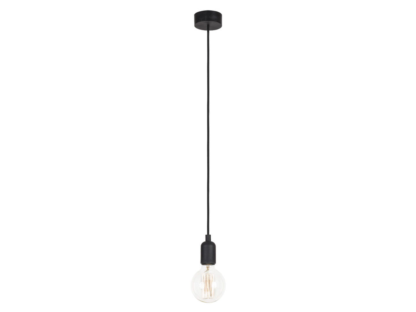 Lampa wisząca Silicone Black stalowa czarna