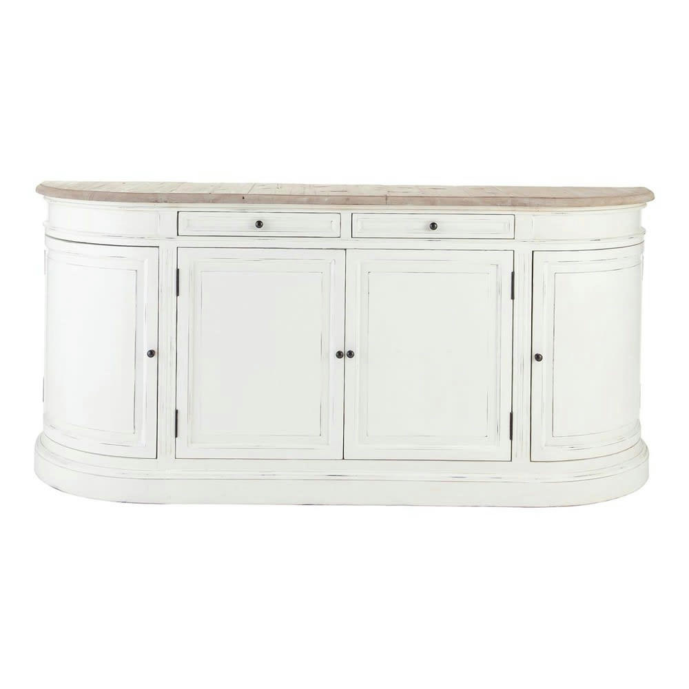 Provence - Buffet 4 portes 2 tiroirs en bouleau ivoire