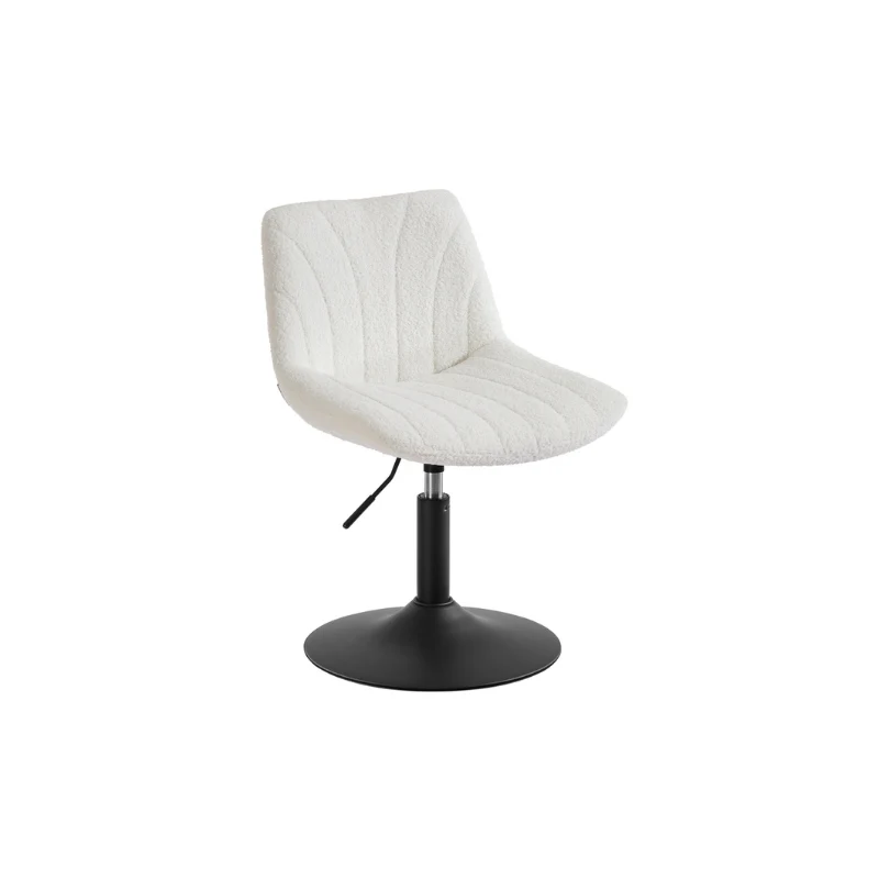 Tabouret de Coiffeuse Pivotant 360° avec Dossier