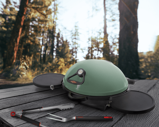 BeefEater BUGG 2 Burner Benchtop BBQ - Eucalyptus Green