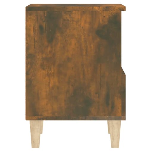 NNEVL Bedside Cabinets 2 pcs Smoked Oak 40x35x50 cm