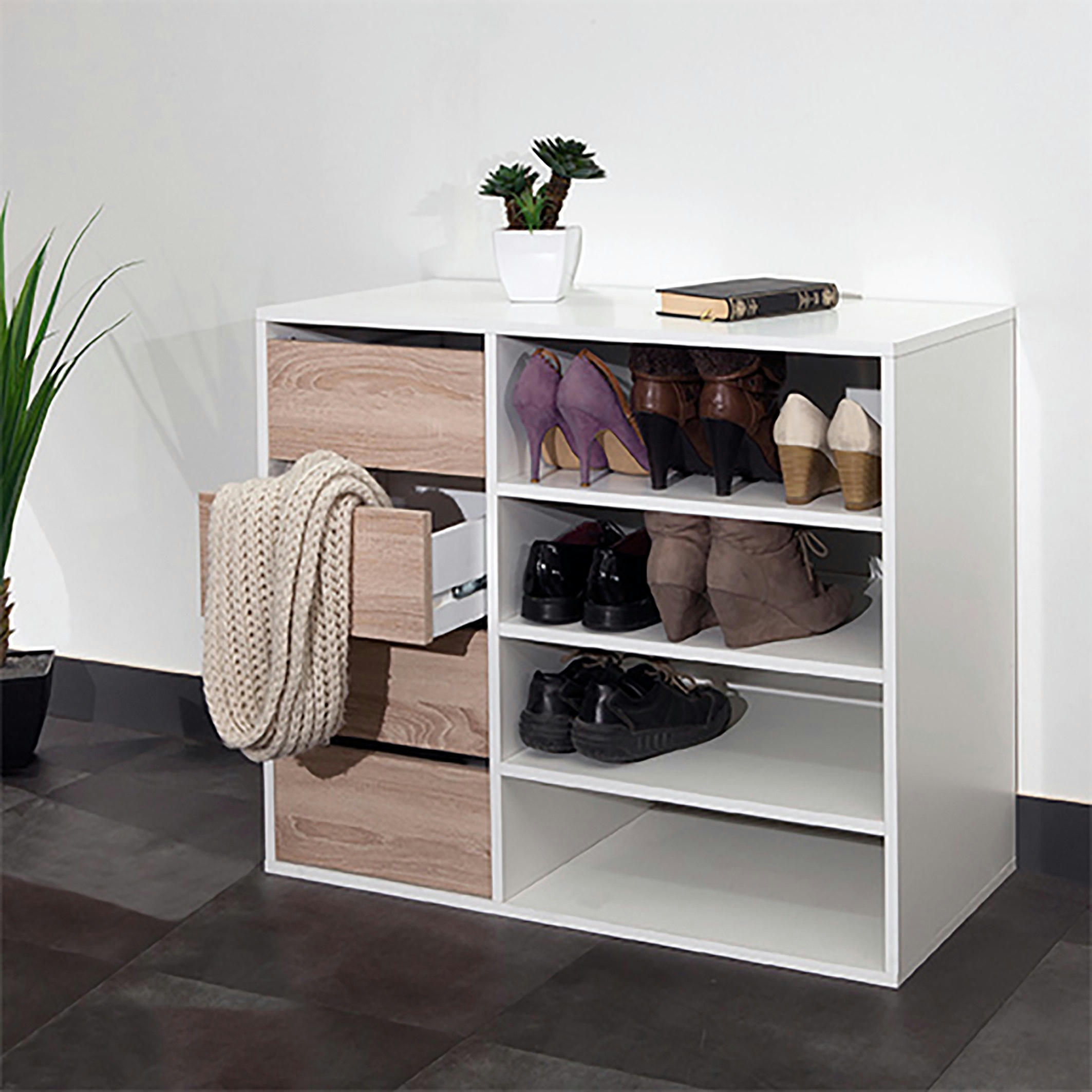 Meuble à chaussures Reynal, 4 tiroirs 3 étagères
