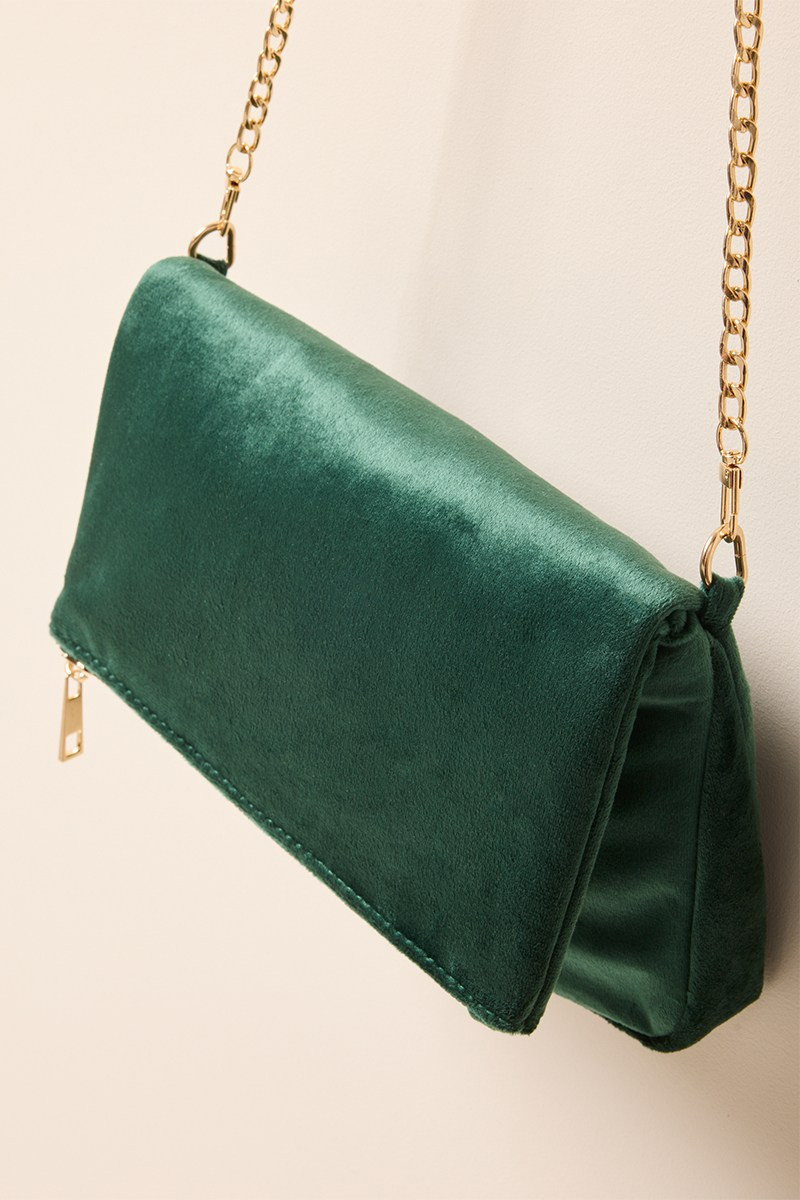 Marcie Velvet Foldover Clutch