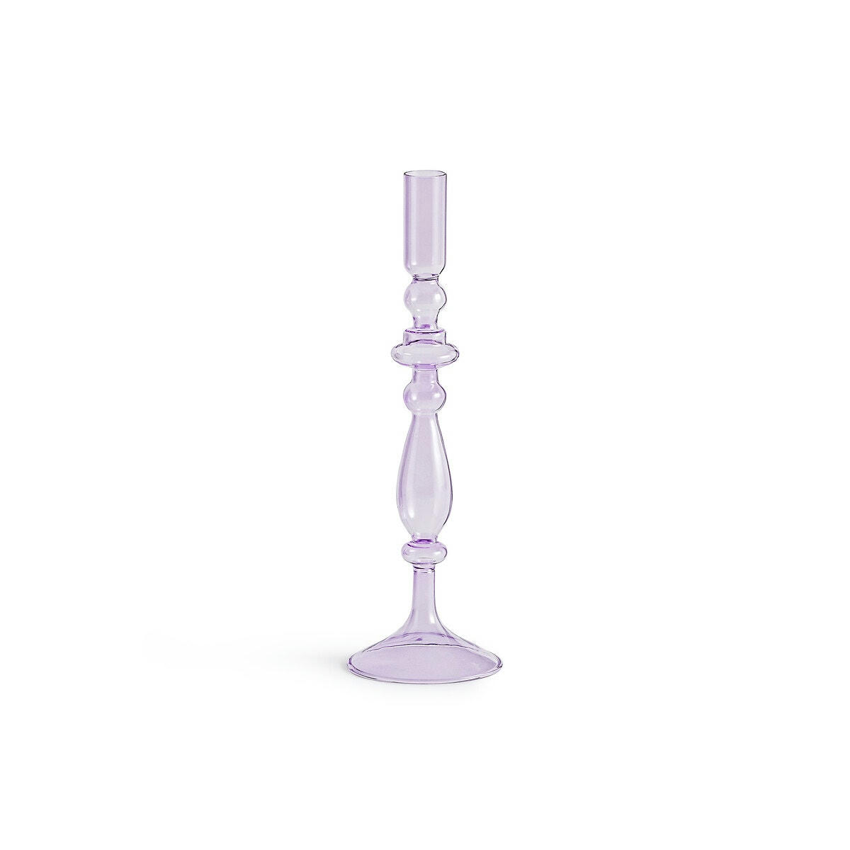Bougeoirs en verre H29 cm, Chilava