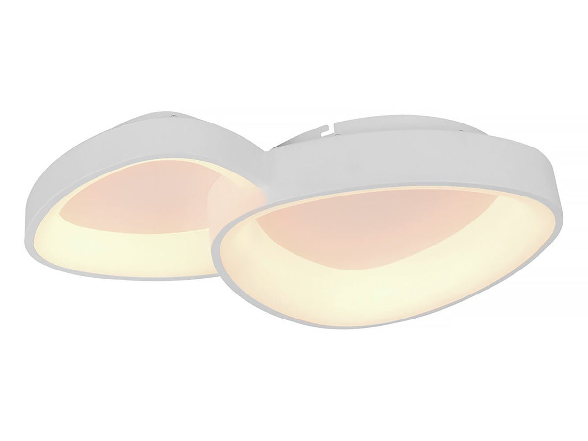 Freelight plafondlamp Organico - 2 lichts - 58 x 10.5  cm - wit