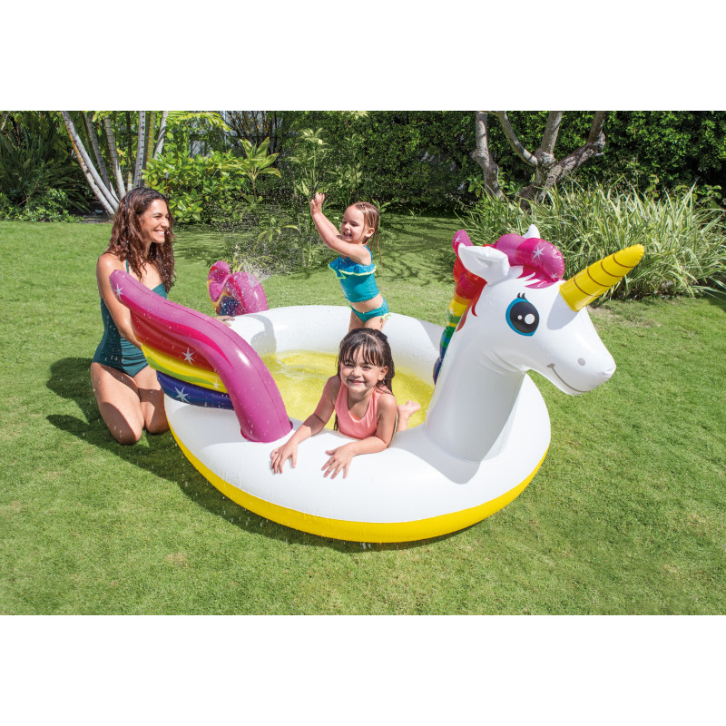 Piscine licorne magique 272 x 193 x 104 cm INTEX