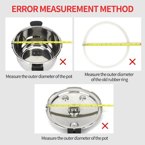 SOGA 2X Silicone Pressure Cooker Rubber Seal Ring Spare Parts 10L