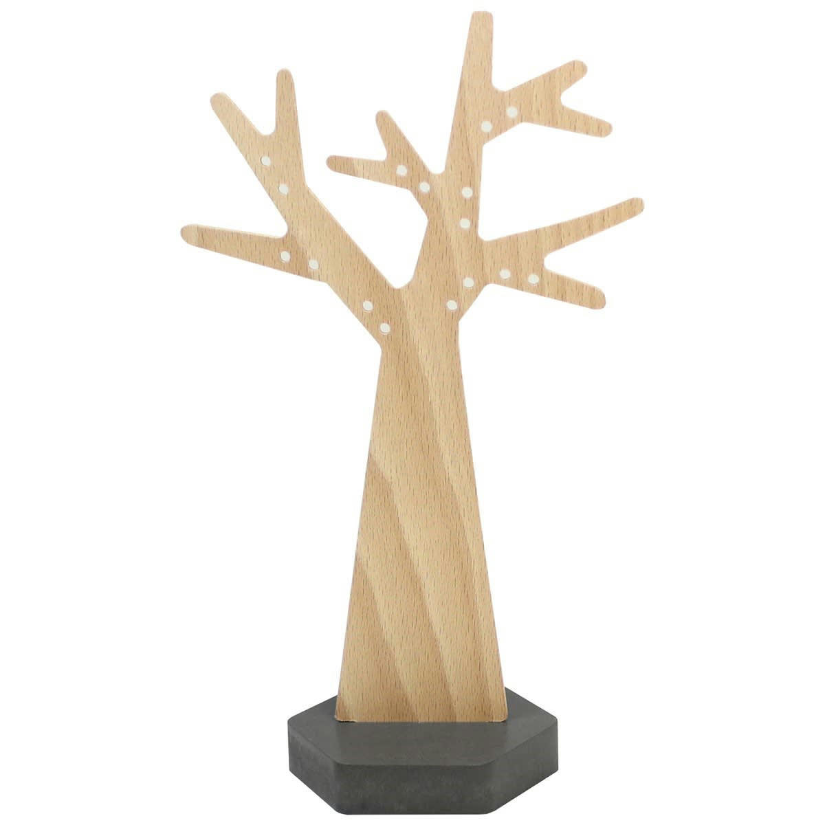 - Arbre à boucles d'oreilles socle hexagonal