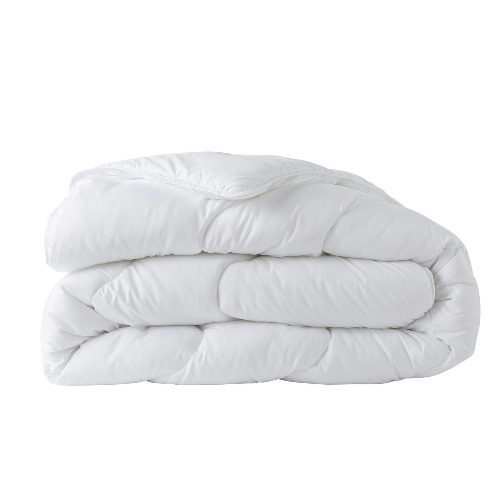 - Couette tempérée en microfibre recyclée blanc 240x220 cm