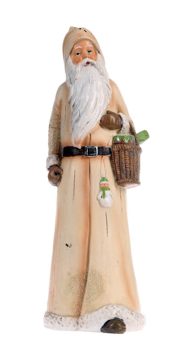Beżowa figurka Santa 9x8x25cm