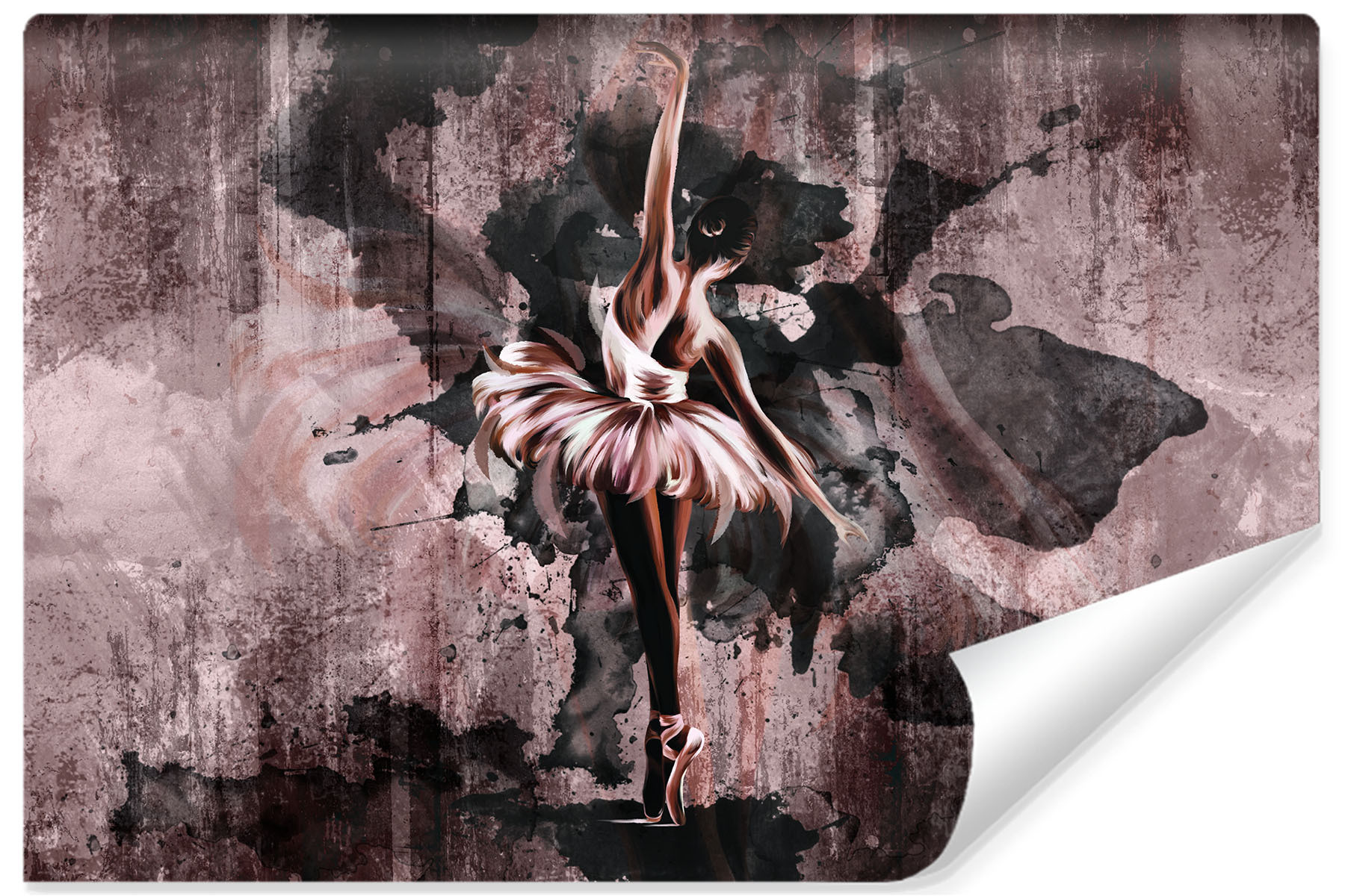 Fototapeta Młodzieżowa BALERINA Beton Mur 90x60cm