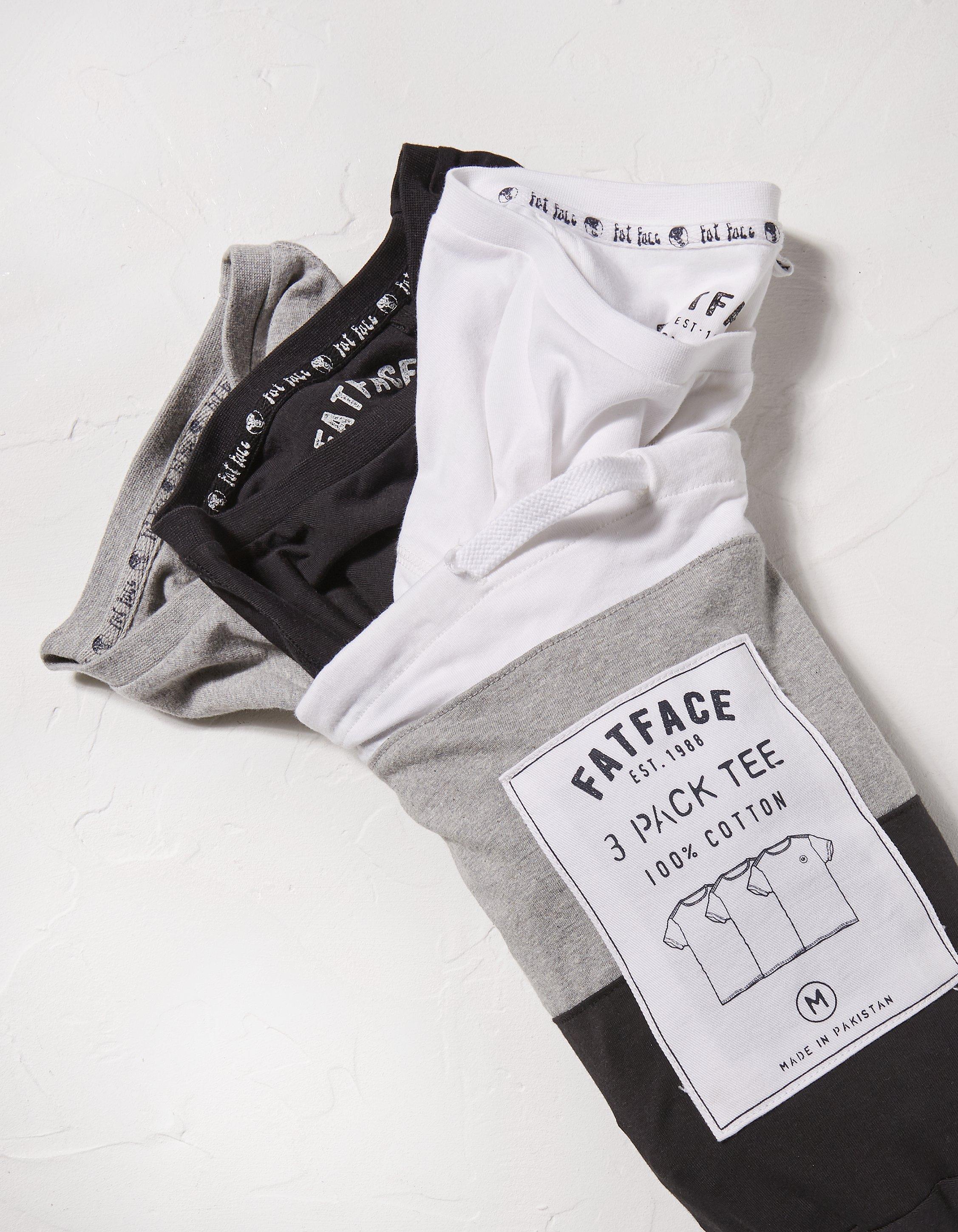 Three Pack Crew Neck T-Shirts