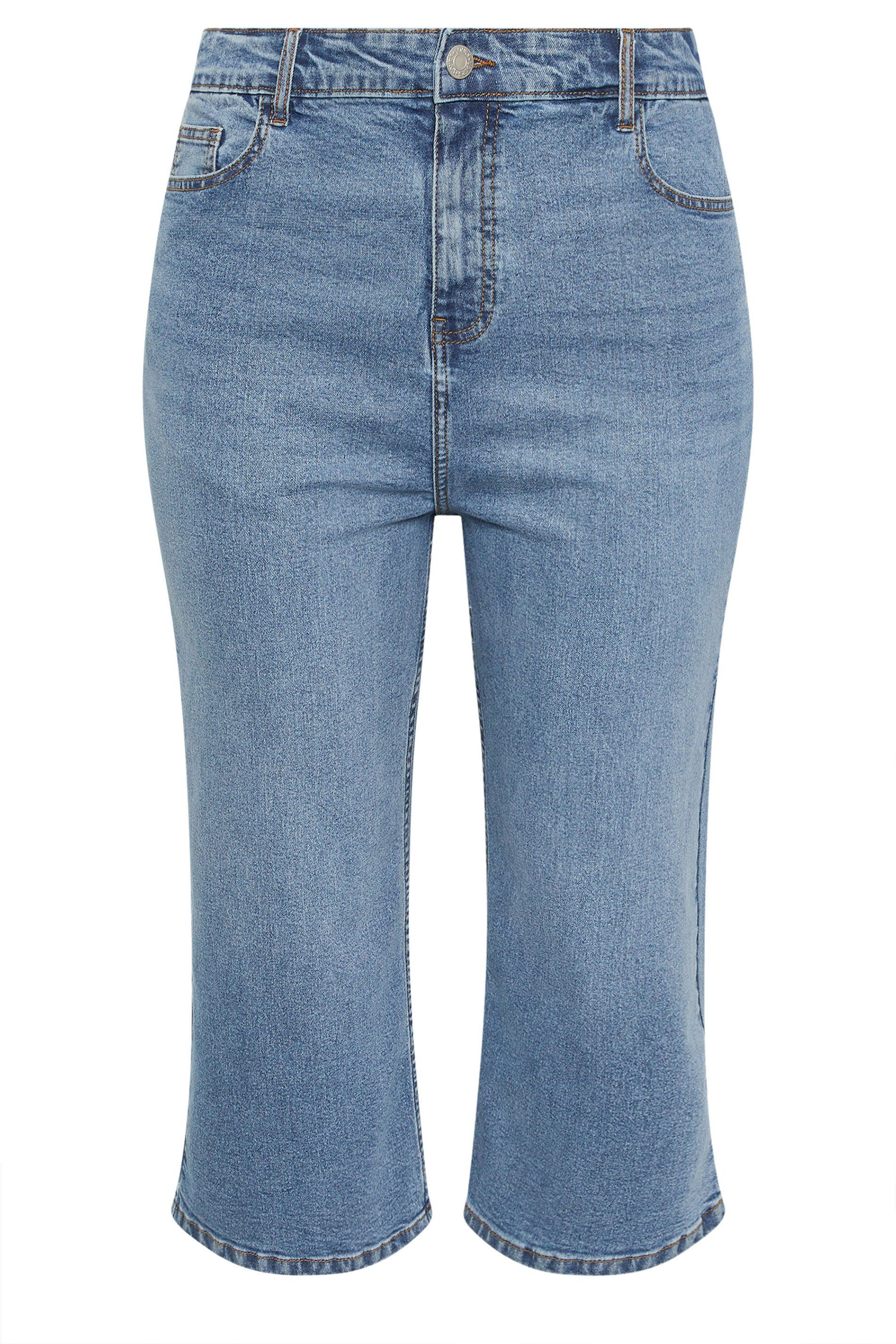 Yours Cropped Wide Leg Jeans