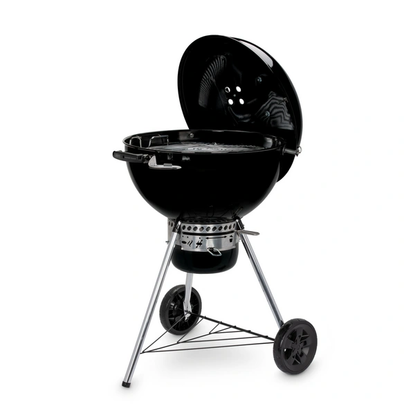 Holzkohlegrill, Ø 57 cm, porzellanemailliert, schwarz