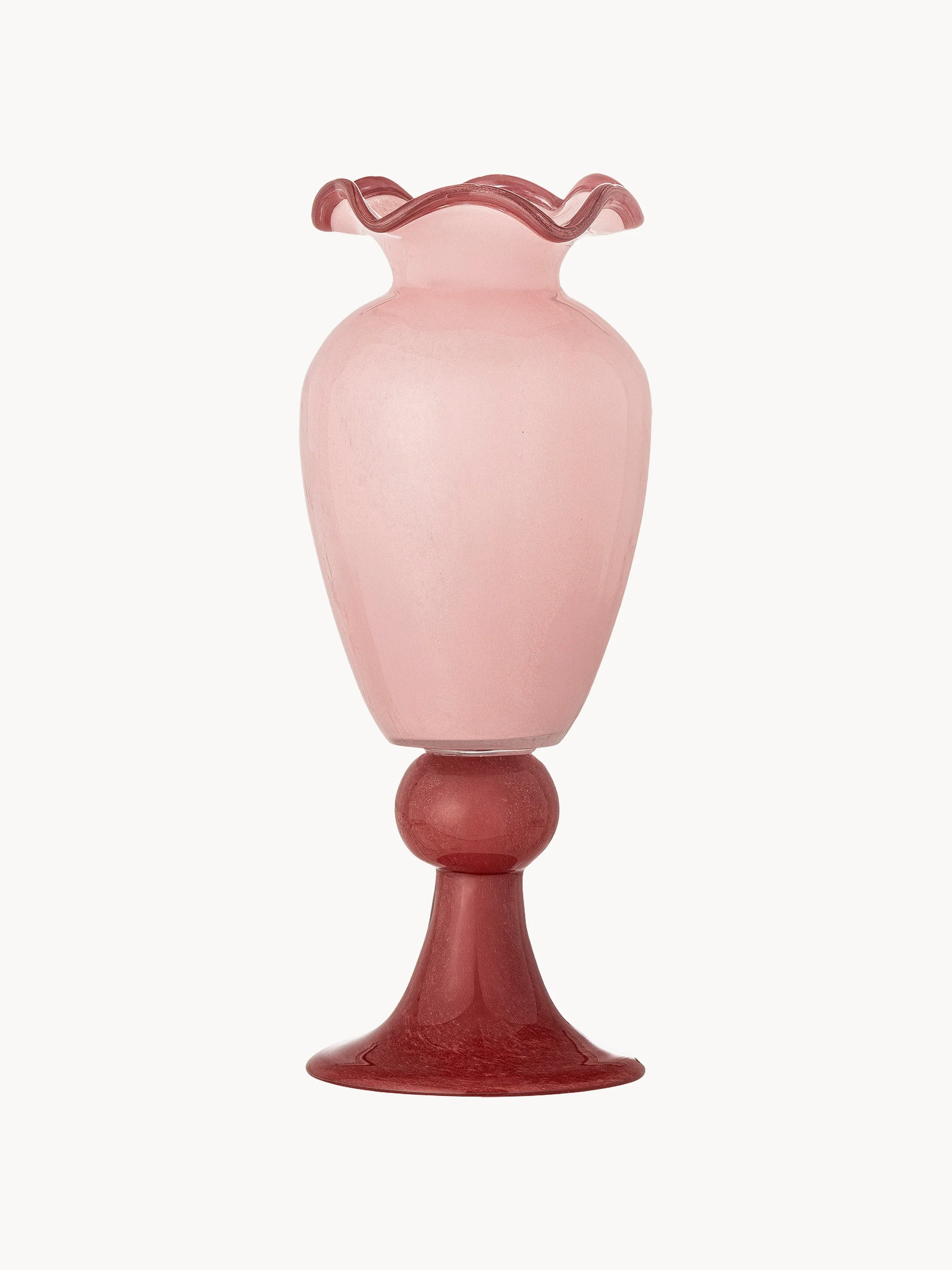 Mundgeblasene Vase Frills