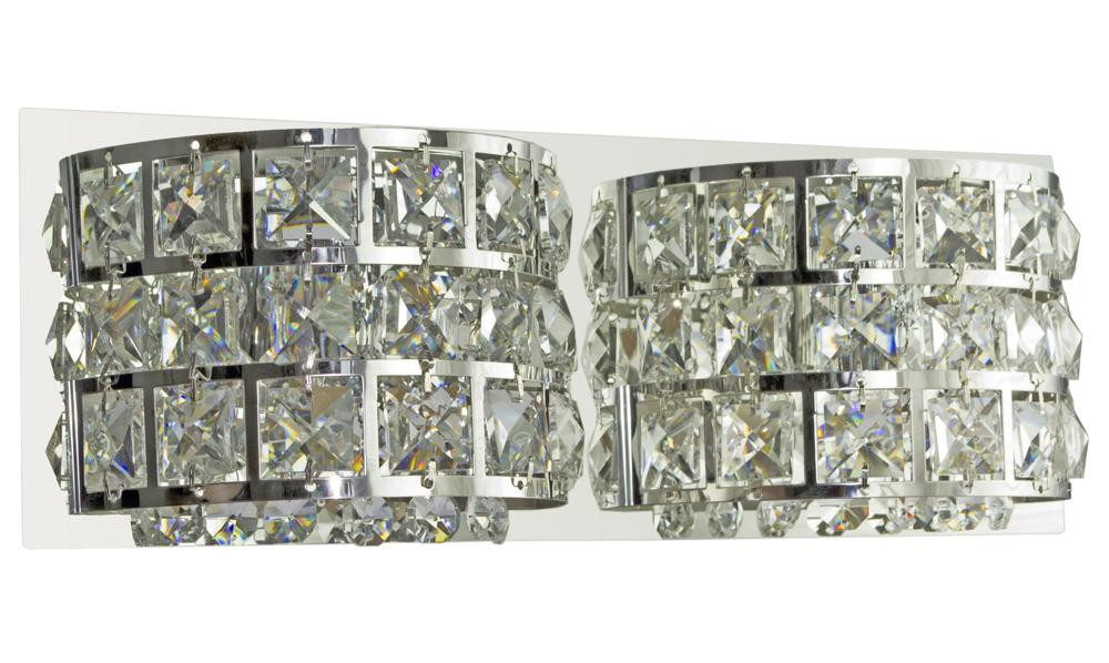 Lampa kinkiet SATURN 12x30 2x40w g9 chrom