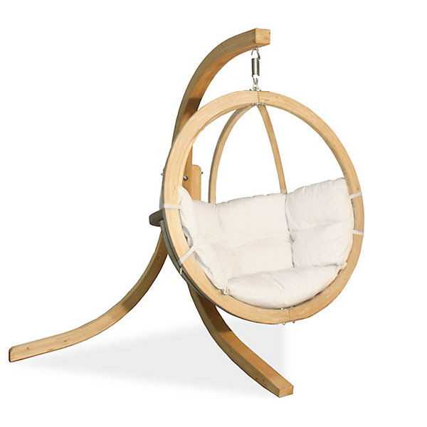 Fauteuil suspendu HIGLO Fauteuil suspendu avec support, crème