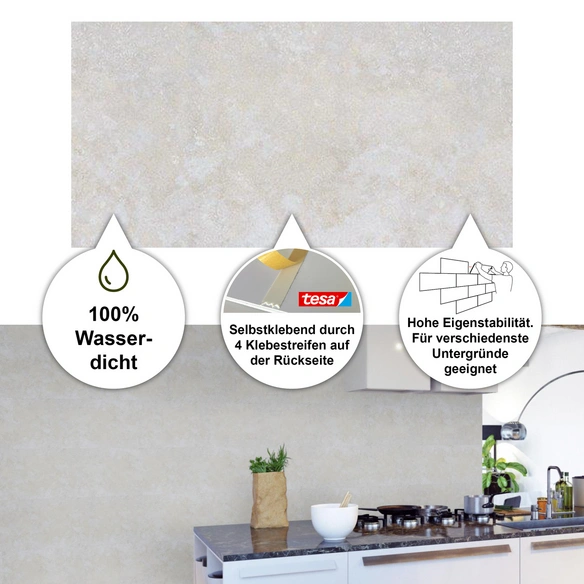 Wandverkleidung »Bari«, 600 x 300 x 4 mm, Marble