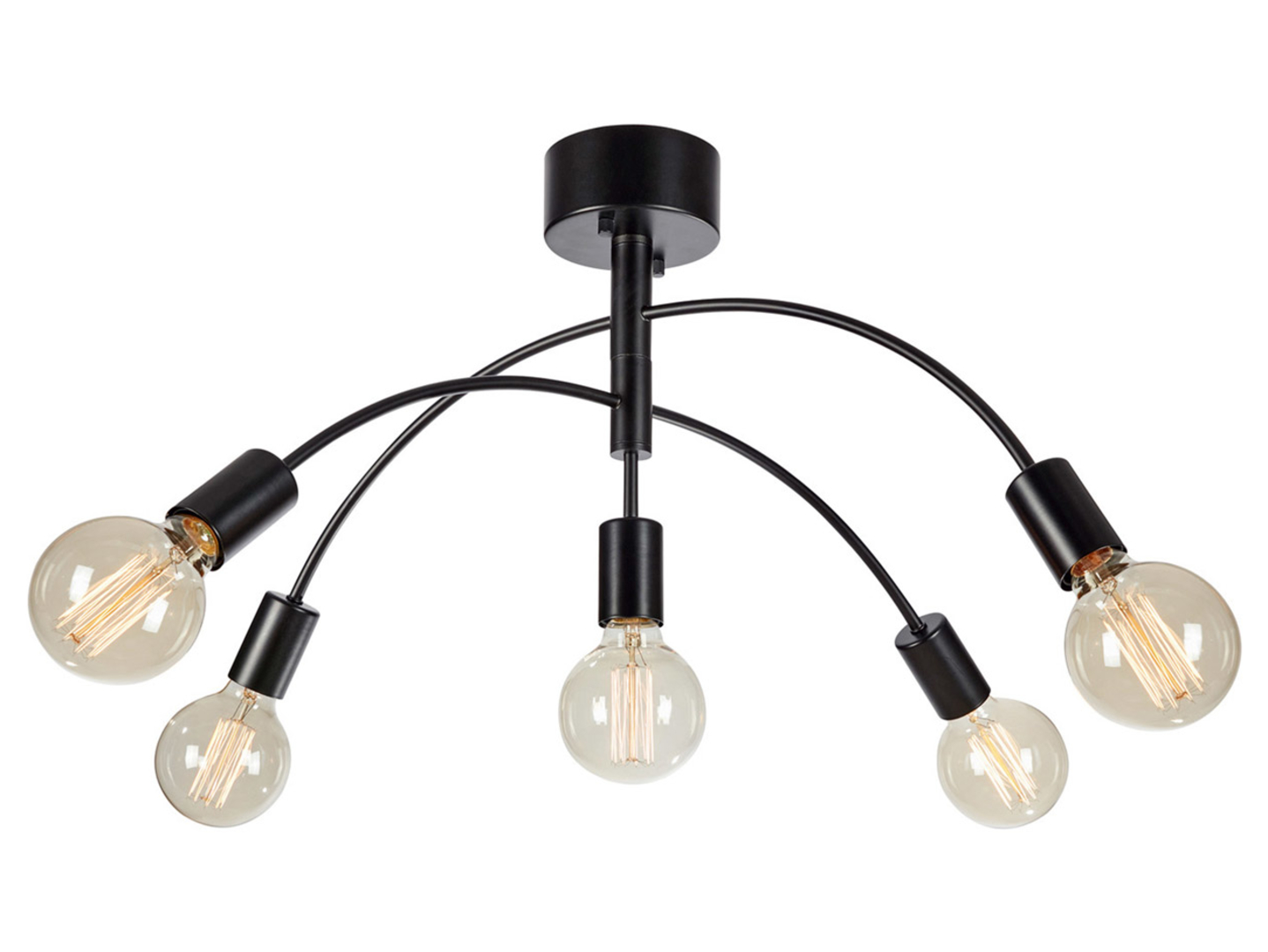 Lampa wisząca Cygnus 5-punktowa metalowa czarna